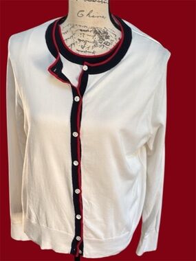 Ivory 2-piece Twinset from Banana Republic | Cotton Size L